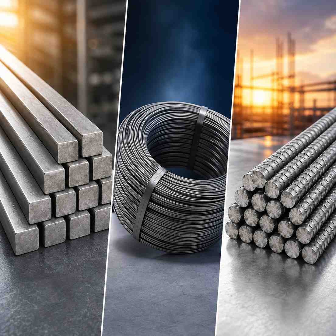 MS bars, wires and rods